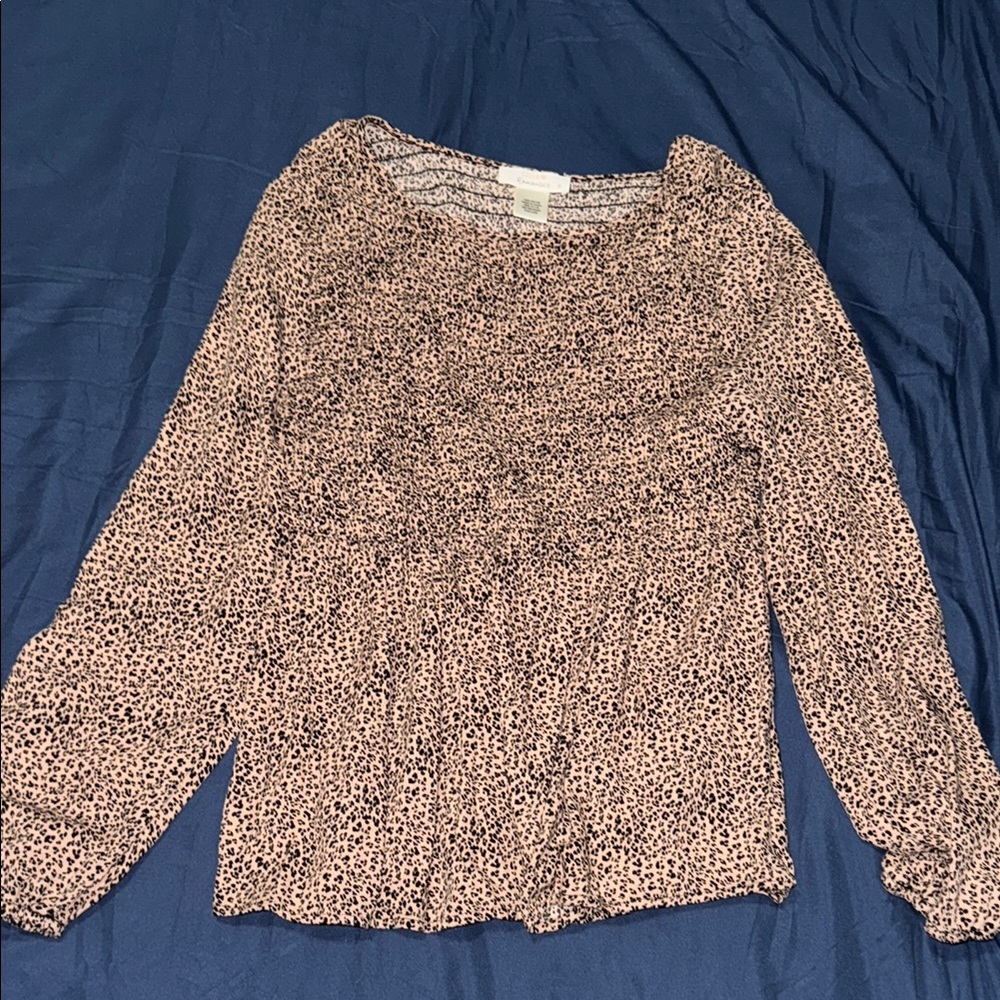 URBAN Romantics Leopard Print Blouse